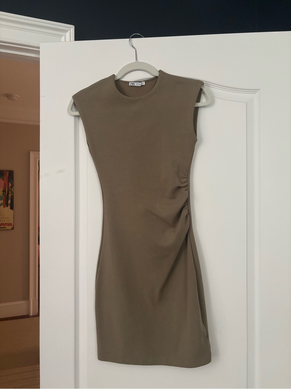 Zara Olive Green Mini Dress